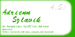 adrienn szlavik business card